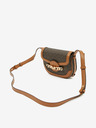 Michael Kors Tmavohnedá kabelka Michael Kors Hally Crossbody