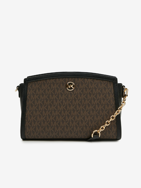 Michael Kors Tmavohnedá dámska vzorovaná kabelka Michael Kors