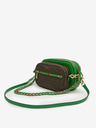 Michael Kors Hnedá a zelená dámska kožená crossbody kabelka Michael Kors