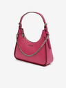 Michael Kors Tmavoružová dámska kožená crossbody kabelka Michael Kors