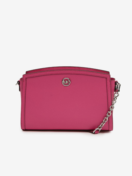 Michael Kors Tmavoružová dámska kožená crossbody kabelka Michael Kors