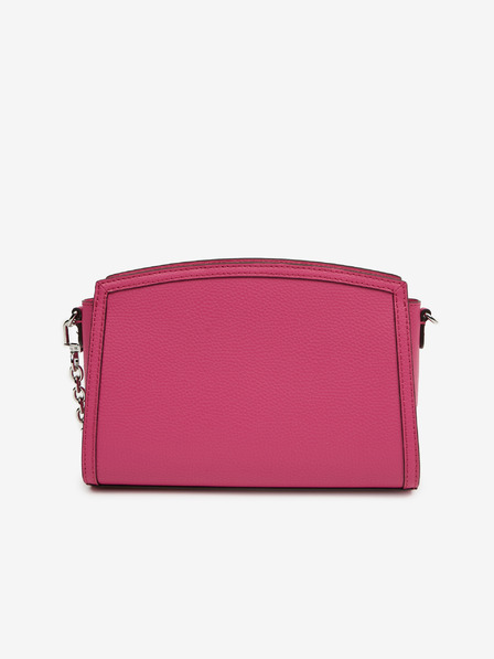 Michael Kors Tmavoružová dámska kožená crossbody kabelka Michael Kors