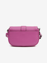 Karl Lagerfeld Tmavoružová dámska kožená crossbody kabelka KARL LAGERFELD Shooting Stars