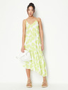 Armani Exchange Bielo-zelené dámske vzorované maxi šaty Armani Exchange