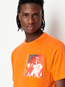 Armani Exchange Oranžové pánske tričko Armani Exchange