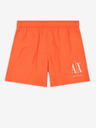 Armani Exchange Oranžové pánske plavky Armani Exchange