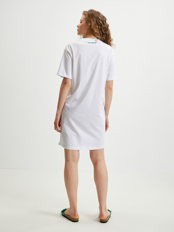 Karl Lagerfeld Biele dámske šaty KARL LAGERFELD