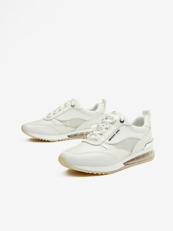 Michael Kors Biele dámske tenisky s koženými detailmi Michael Kors Allie Stride Extreme