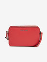 Michael Kors Červená dámska kožená crossbody kabelka Michael Kors Camera Xbody