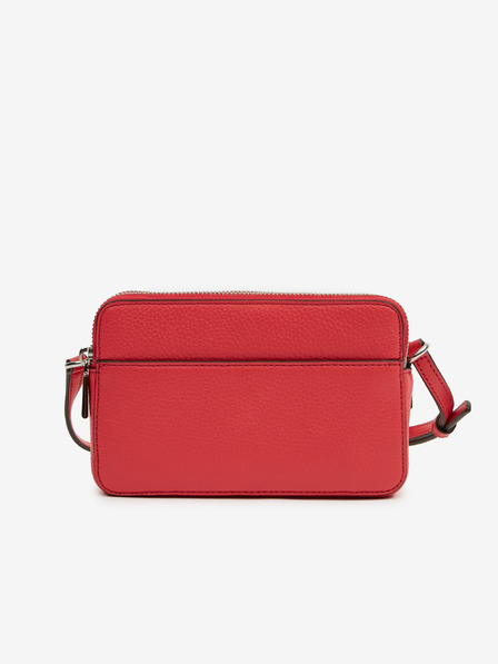 Michael Kors Červená dámska kožená crossbody kabelka Michael Kors Camera Xbody