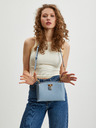 Michael Kors Svetlomodrá dámska kožená crossbody kabelka Michael Kors Ruby