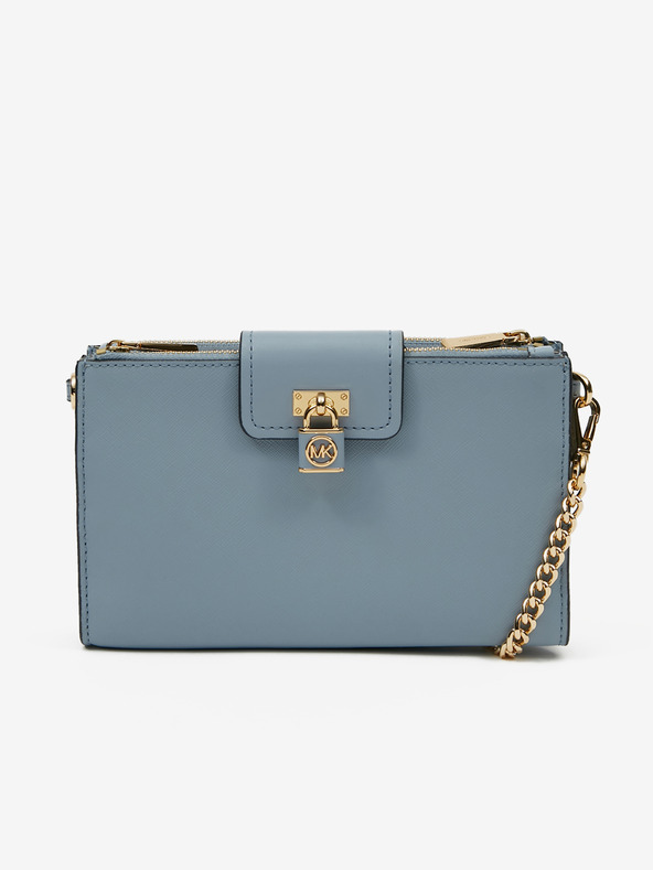 Michael Kors Svetlomodrá dámska kožená crossbody kabelka Michael Kors Ruby