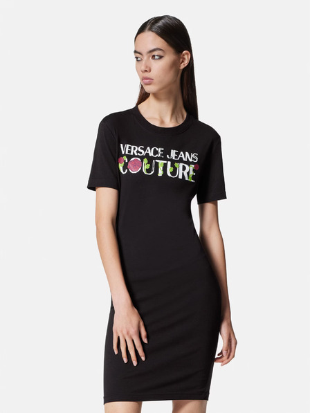 Versace Jeans Couture Čierne dámske plášťové šaty Versace Jeans Couture
