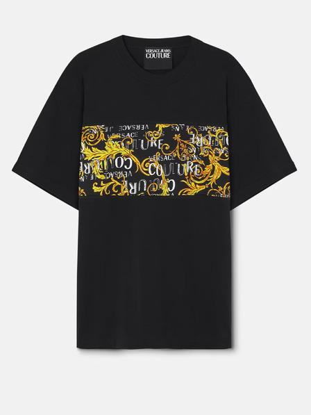 Versace Jeans Couture Čierne pánske tričko Versace Jeans Couture