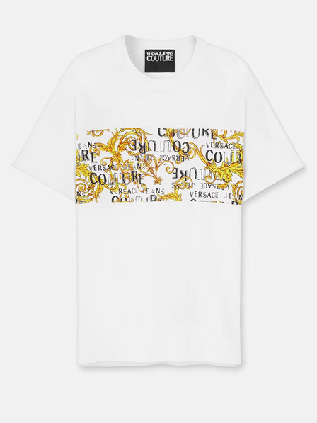 Versace Jeans Couture Biele pánske tričko Versace Jeans Couture