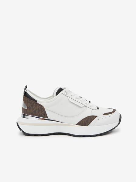Michael Kors Hnedo-biele dámske tenisky Michael Kors Flynn Trainer