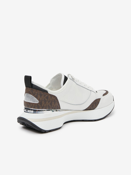 Michael Kors Hnedo-biele dámske tenisky Michael Kors Flynn Trainer