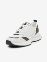 Michael Kors Hnedo-biele dámske tenisky Michael Kors Flynn Trainer