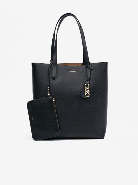 Michael Kors Čierna dámska kožená obojstranná nákupná taška Michael Kors