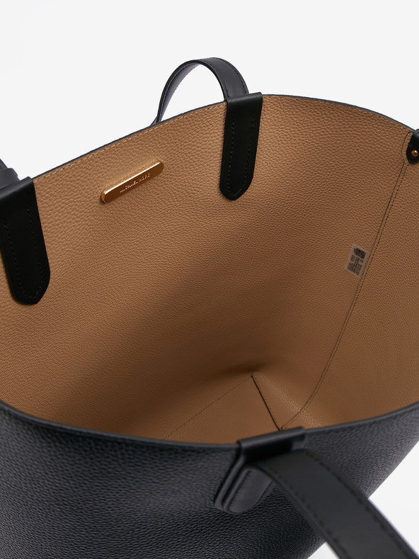 Michael Kors Čierna dámska kožená obojstranná nákupná taška Michael Kors