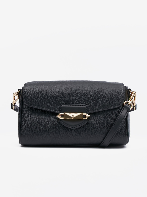 Michael Kors Čierna dámska kožená crossbody kabelka Michael Kors