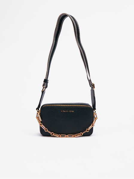 Michael Kors Čierna dámska kožená crossbody kabelka Michael Kors Xbody