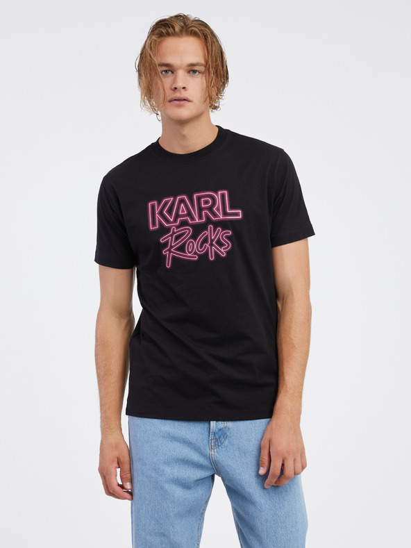 Karl Lagerfeld Čierna pánska mikina KARL LAGERFELD