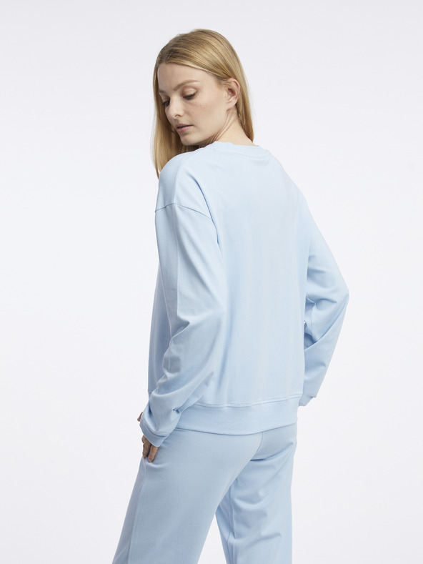 HUGO Svetlomodrá dámska mikina HUGO