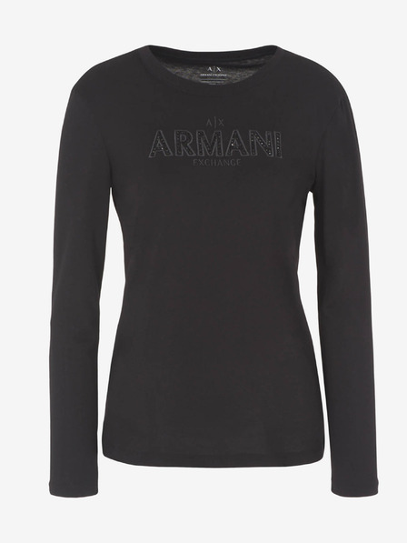 Armani Exchange Čierne dámske tričko Armani Exchange