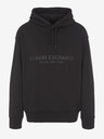 Armani Exchange Čierna pánska mikina s kapucňou Armani Exchange