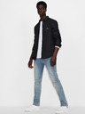 Armani Exchange Biele pánske tričko s dlhým rukávom Armani Exchange