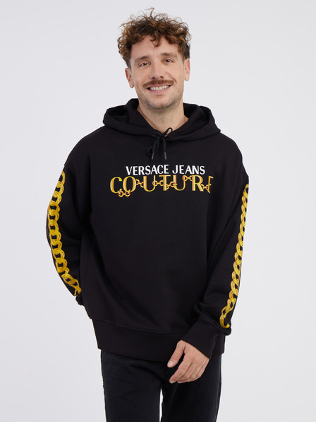 Versace Jeans Couture Čierna pánska mikina Versace Jeans Couture