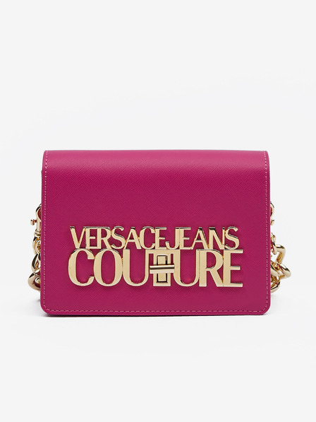 Versace Jeans Couture Tmavoružová dámska kabelka Versace Jeans Couture