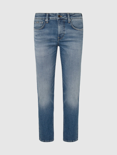 Pepe Jeans Modré pánske džínsy rovného strihu Pepe Jeans