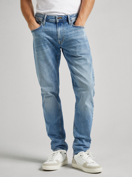 Pepe Jeans Svetlomodré pánske džínsy rovného strihu Pepe Jeans