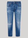 Pepe Jeans Modré pánske džínsy rovného strihu Pepe Jeans