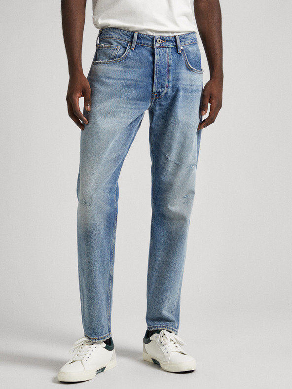 Pepe Jeans Svetlomodré pánske džínsy rovného strihu Pepe Jeans