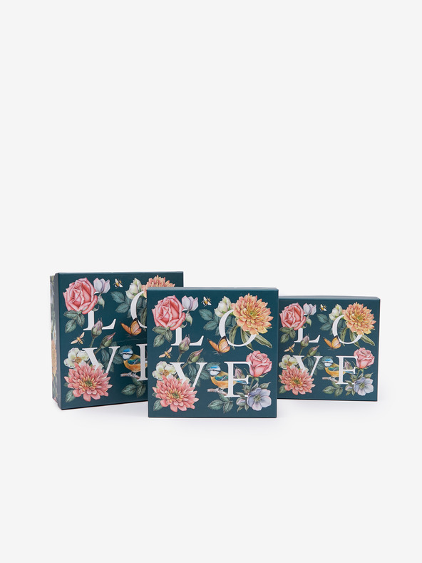 SIFCON Sada troch darčekových krabíc SIFCON so vzorom Love