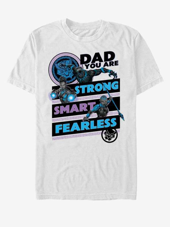 ZOOT.Fan Biele unisex tričko ZOOT.Fan Marvel Panther Dad