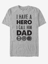ZOOT.Fan Šedé unisex tričko ZOOT.Fan Marvel Hero Dad