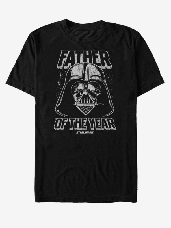 ZOOT.Fan Čierne unisex tričko ZOOT.Fan Darth Vader Otec roka