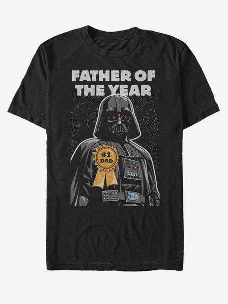ZOOT.Fan Čierne unisex tričko ZOOT.Fan Darth Vader Otec roka