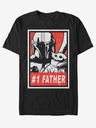 ZOOT.Fan Čierne unisex tričko ZOOT.Fan Star Wars Galaxy Dad