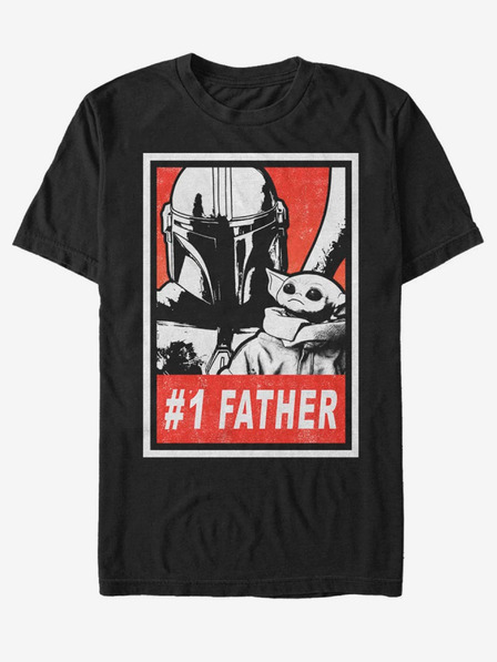 ZOOT.Fan Čierne unisex tričko ZOOT.Fan Star Wars Galaxy Dad
