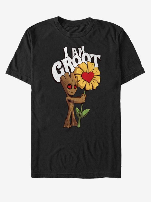 ZOOT.Fan Čierne unisex tričko I Am Groot Guardians of the Galaxy Marvel