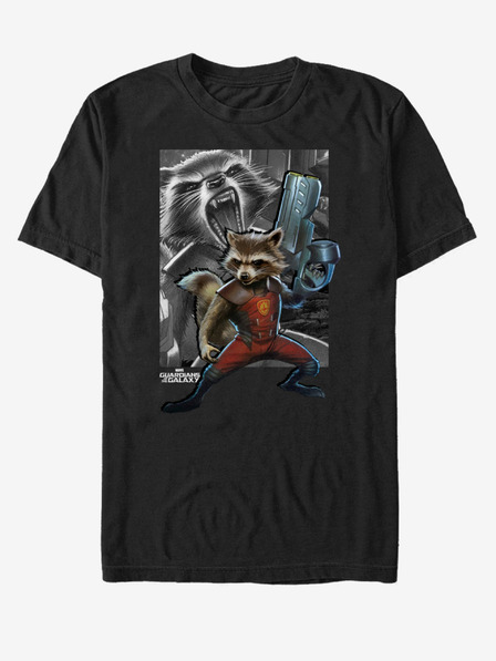 ZOOT.Fan Čierne unisex tričko Rocket Guardians of the Galaxy ZOOT.FAN Marvel