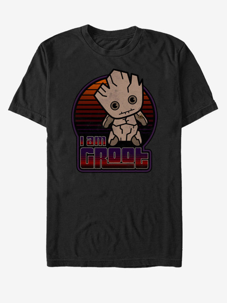 ZOOT.Fan Čierne unisex tričko I Am Groot Guardians of the Galaxy Marvel