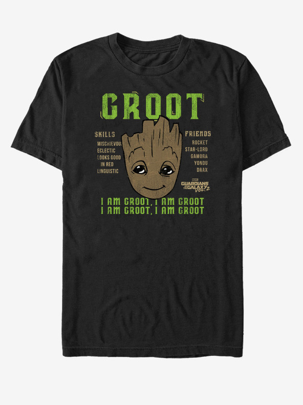 ZOOT.Fan Čierne unisex tričko I Am Groot Guardians of the Galaxy vol. 2 Marvel