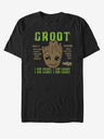 ZOOT.Fan Čierne unisex tričko I Am Groot Guardians of the Galaxy vol. 2 Marvel