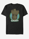 ZOOT.Fan Čierne unisex tričko Groot Guardians of the Galaxy ZOOT.FAN Marvel